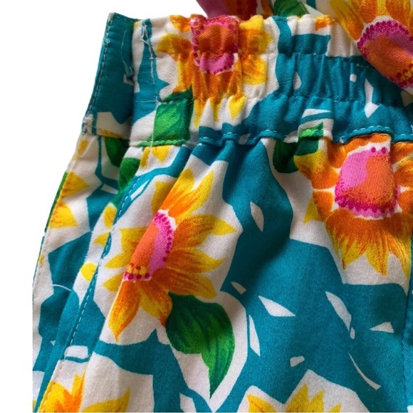 Tabi Vintage Women’s Sunflower Belted Shorts Size 18 (Check Approx Measurements) - Picture 9 of 12